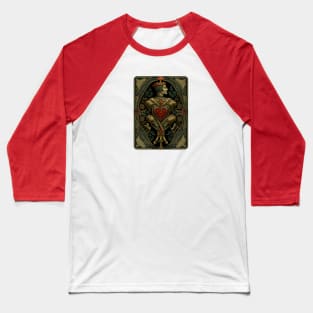 Jack of Hearts Art Nouveau Style Baseball T-Shirt